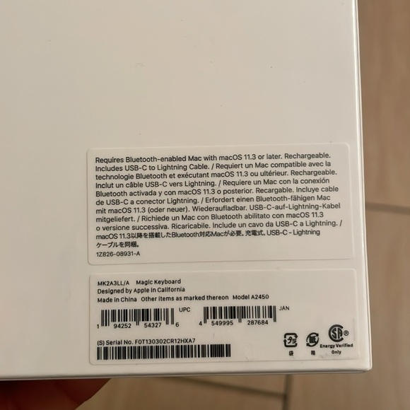 Apple Magic Keyboard Model # A2450 Brand New, Sealed - Picture 4 of 6
